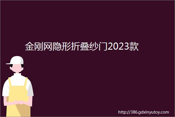 金刚网隐形折叠纱门2023款